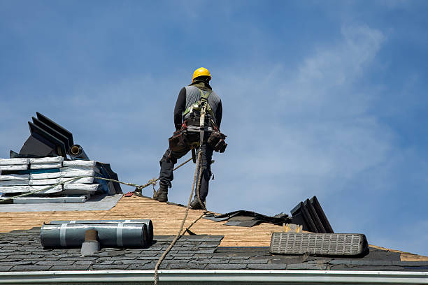 Professional Metal Roofing technician working in Rahway, NJ